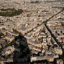 Paris | Blick vom Tour Montparnasse auf Paris mit seinem Schatten