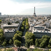 Paris | Blick vom Arc de Triomphe in Richtung Tour Eiffel