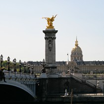 Paris | Pont Alexandre | Blick in Richtung Hôtel des Invalides über die Seine