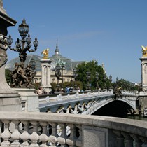 Paris | Pont Alexandre | Blick über die Seine in Richtung Grand Palais